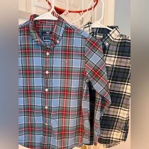 Vineyard Vines Boys long sleeve button down collared shirts (BOTH!)